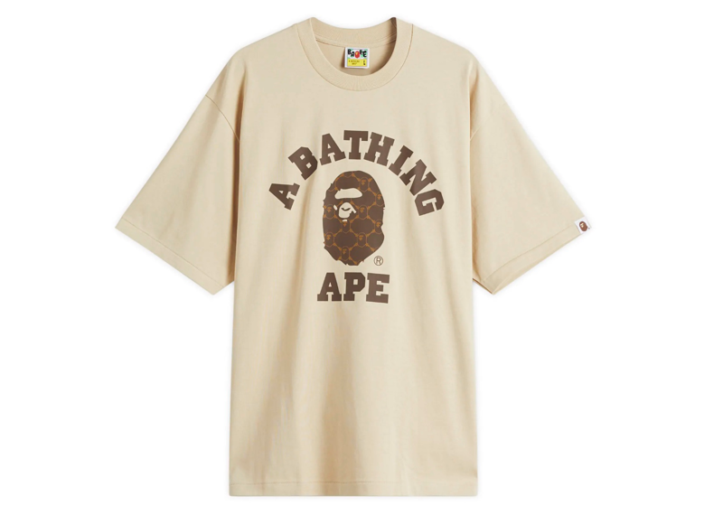 A Bathing Ape Collegeonogram College Relaxed Fit Tee