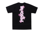 A BATHING APE MEN SAKURA PHOTO APE HEAD TEE - BLACK