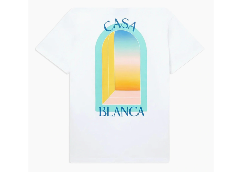 Casablanca Larche Colore Print T-shirt White
