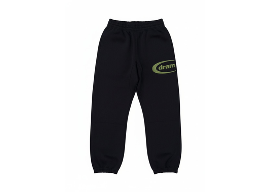 DRAMA CALL OVAL BLACK ARMY GREEN SWEATPANTS