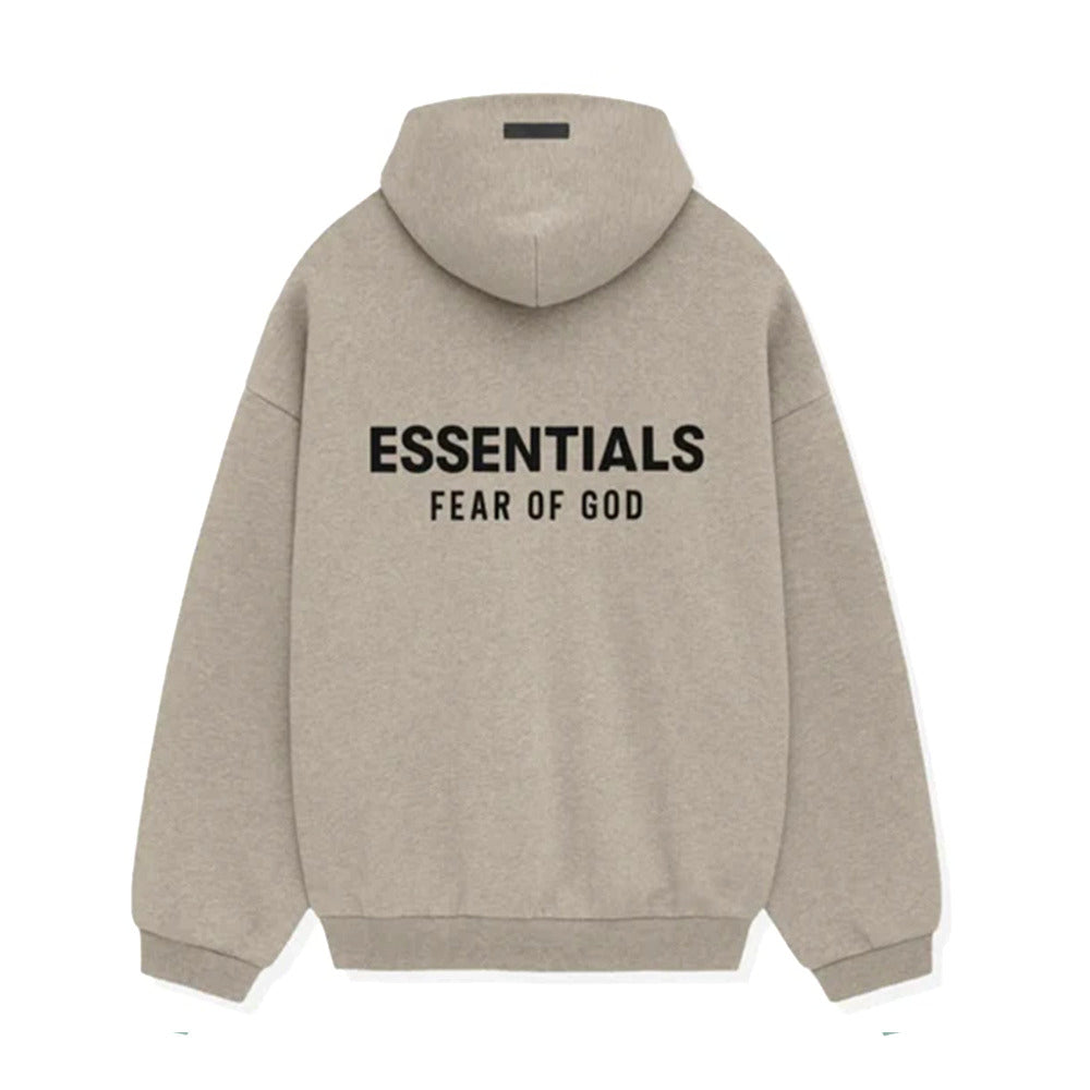 Fear Of God Essentials Fleece Heather Grey Hoodie (FW24)