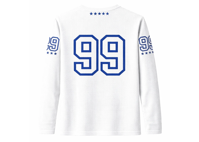AVARRI 99 STARS WHITE LONG SLEEVE JERSEY