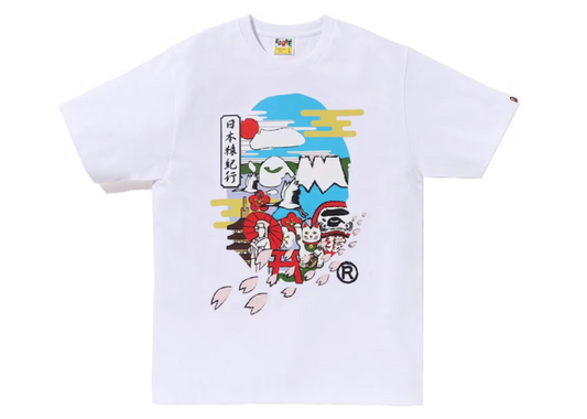BAPE Japan Culture Ape Head Tee White