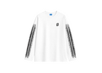 Unbranded White Long Sleeve Racer Tee