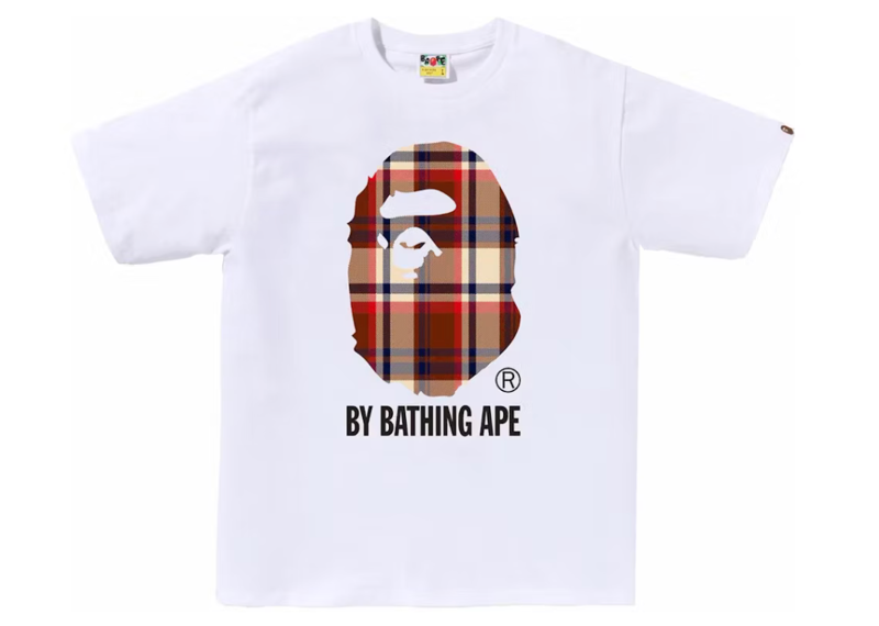 BAPE Check By Bathing Ape Tee White