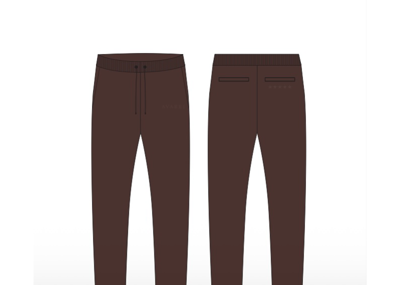 AVARRI STARS SWEATPANTS MOCHA BROWN