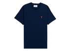 AMI PARIS Logo-embroidered cotton T-shirt