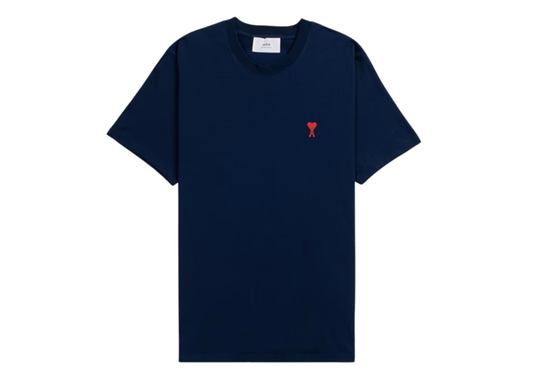 AMI PARIS Logo-embroidered cotton T-shirt