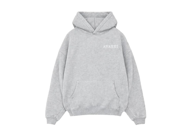 AVARRI STARS PULLOVER HOODIE LIGHT GREY
