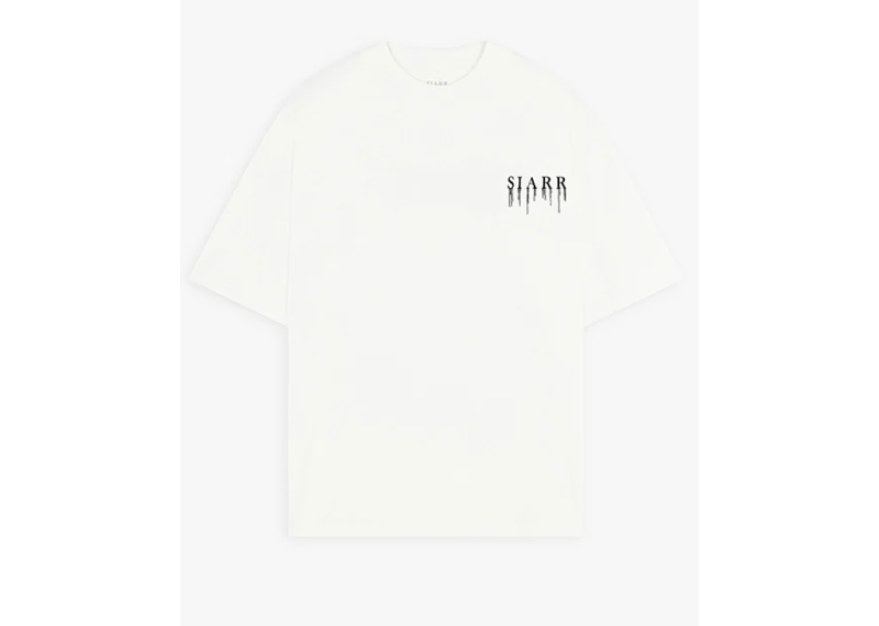 SIARR RELAXED DRIP TEE - WHITE