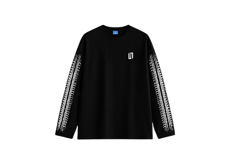 Unbranded Black Long Sleeve Racer Tee