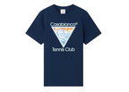 Casablanca Wave Ex Beach Tennis Club Icon T-Shirt Navy