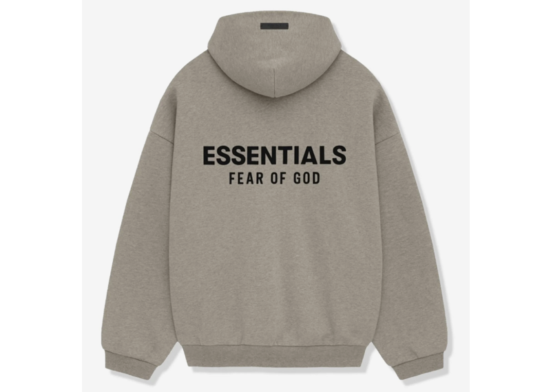 Fear Of God Essentials Fleece Heather Grey Hoodie (FW24)