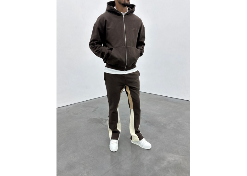Siarr Zip Hoodie - Brown