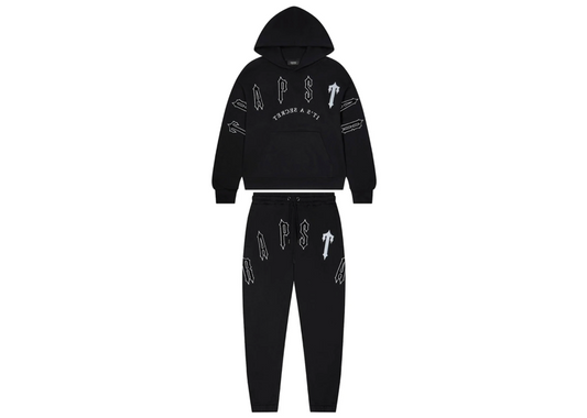 TRAPSTAR IRONGATE ARCH CHENILLE 2.0 TRACKSUIT BLACK/WHITE