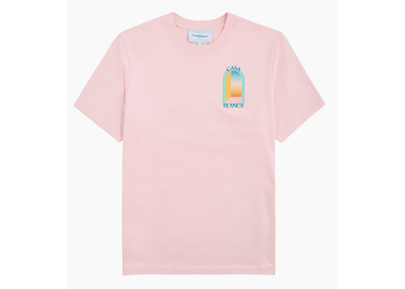 Casablanca LArche Colore Design T-Shirt Pink