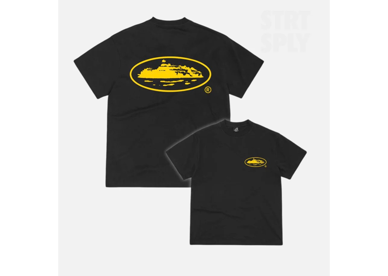Corteiz RTW OG Island T-Shirt - Black / Yellow