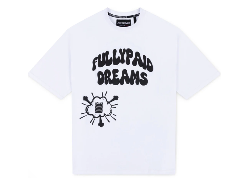 FULLYPAID DREAMS OVERSIZED T-SHIRT WHITE / BLACK