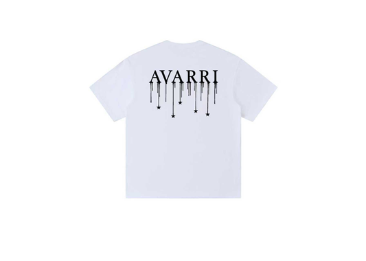 AVARRI STARS DRIP T-SHIRT WHITE