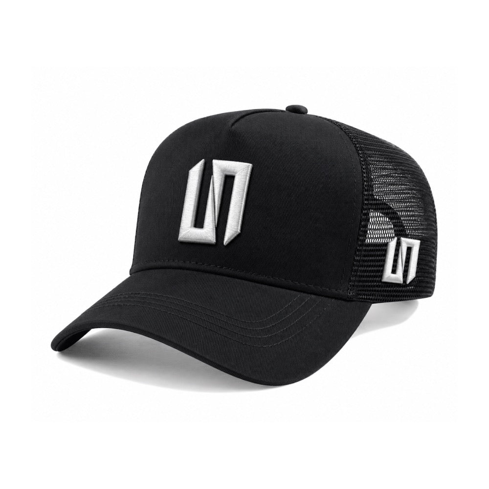 Unbranded OG Black White Trucker Cap